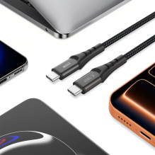 Tech-Protect Ultraboost UB11T USB-C / USB-C PD 100W / QC3.0 Cable 200 cm - Black