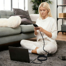 Tech-Protect Ultraboost UB11T USB-C / USB-C PD 240W / QC3.0 Cable 200 cm - Black