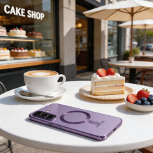 Tech-Protect MagFlex MagSafe Case for Samsung Galaxy A57 5G - Transparent Purple