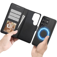 Tech-Protect Wallet MagSafe Case for Samsung Galaxy S26 Ultra - Matte Black