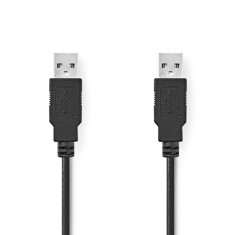Kabelis Emos USB 2.0 A M -USB 2.0 A M, 3 m, juoda