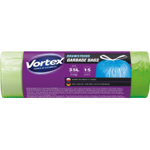 Garbage bag Vortex, 35 l, 15 pcs