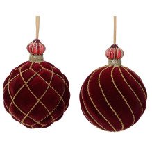 Christmas Tree toy Velvet, 10 cm, glass