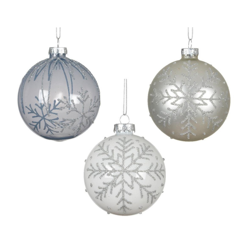 Eglutės žaisliukas Snowflake, 8 cm, stiklas