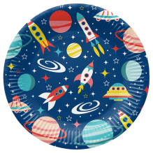 Disposable plates PAW Space, Ø 23 cm, 8 pcs