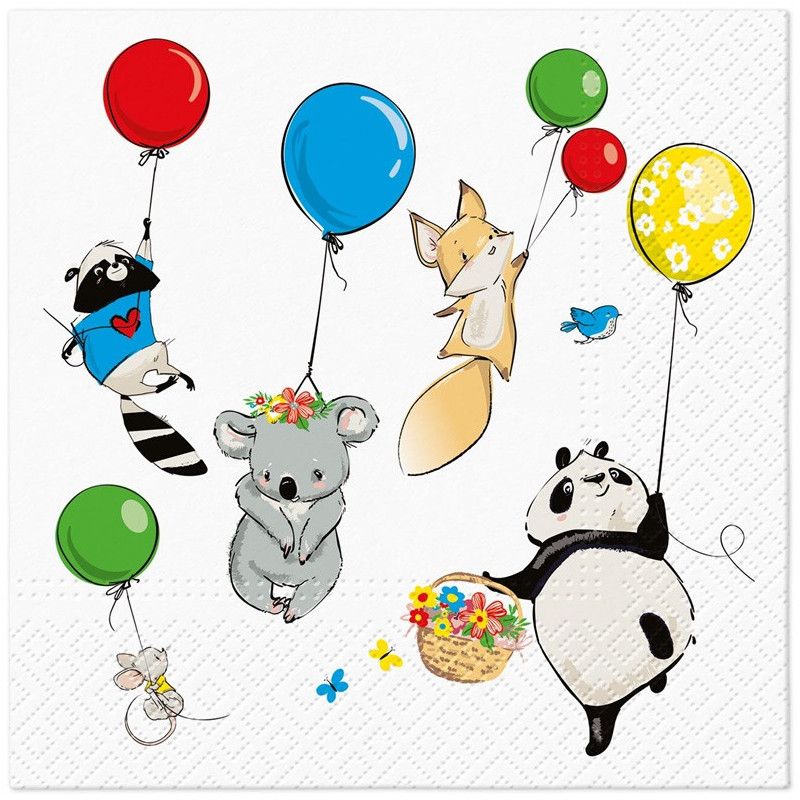 Tissue PAW Baloons, 33 cm x 33 cm, 20 pcs