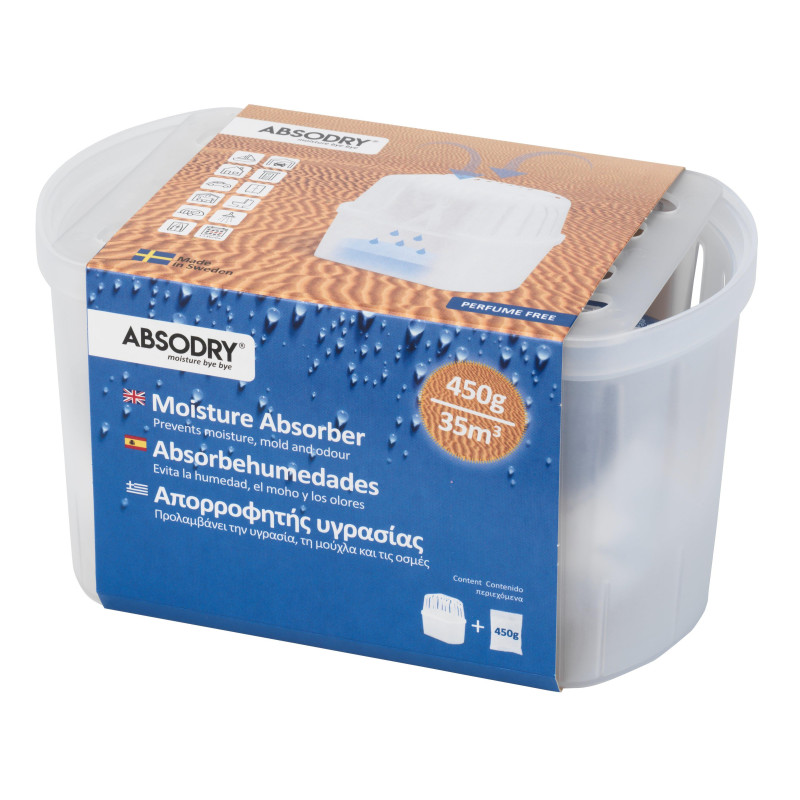 Absodry mini compact 450g white