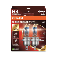 CAR LIGHT OSRAM 60 / 55W 12V P43T 5X2 H4