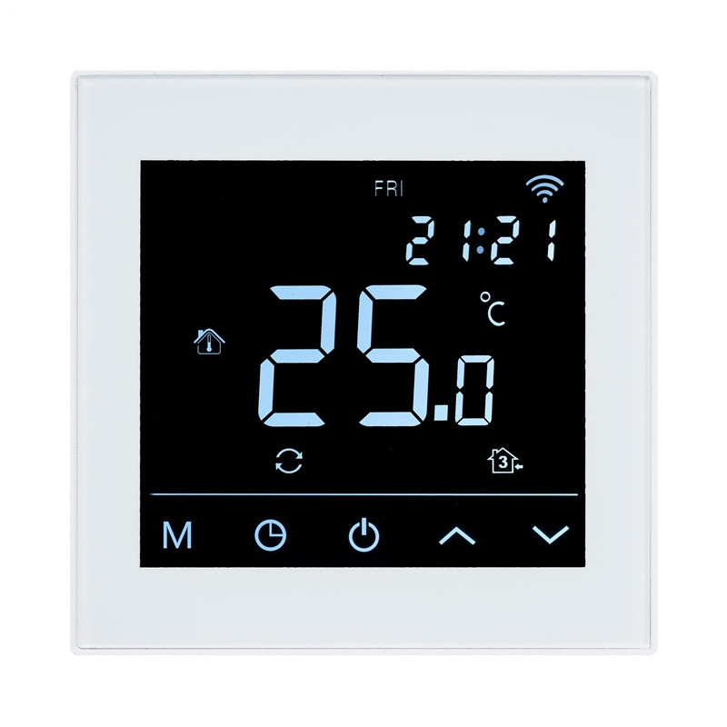 Termostatas HEATCOM HC91 Wi-Fi, baltas