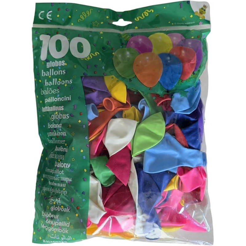 Balloon, various colours, D21 cm 100 pcs