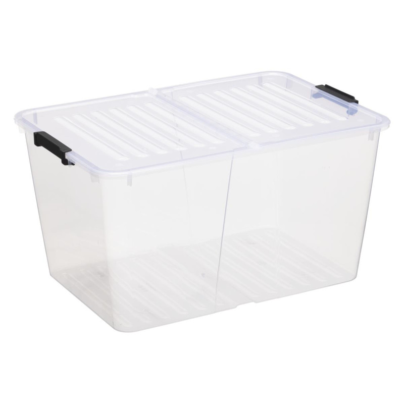 Storage box with lid Plast Team, 50 l, 56.7x39.6x30.6cm