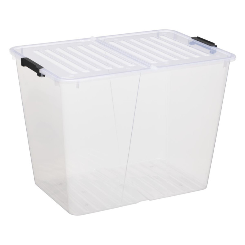 Storage box with lid Plast Team, 65l, 56.7x39.6x41.7cm
