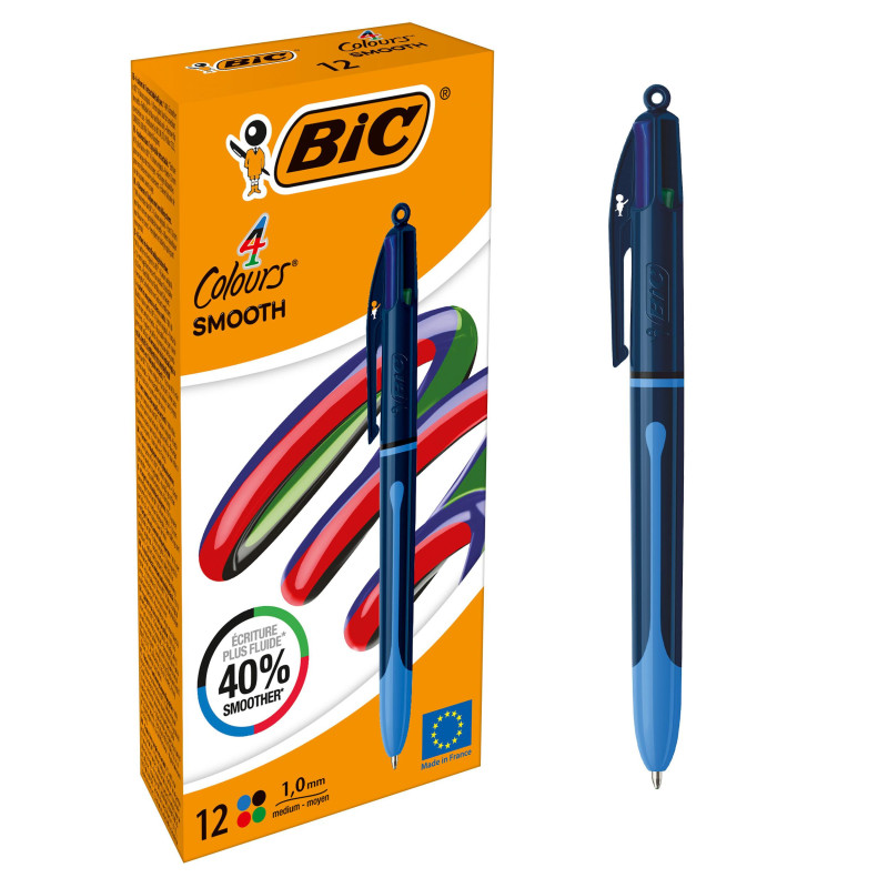 Ballpoint pen Bic 524095, various colours, 1 mm