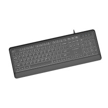 Gembird KB-UML-04 Slim wired backlight keyboard, black, US layout Gembird KB-UML-04 Slim wired backlight keyboard, black, US layout