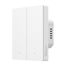 „Sonoff ZBM5-2C-80W“ (2 kanalų) išmanusis jutiklinis sieninis jungiklis „Zigbee“