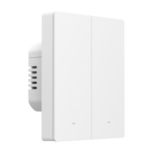 „Sonoff ZBM5-2C-80W“ (2 kanalų) išmanusis jutiklinis sieninis jungiklis „Zigbee“