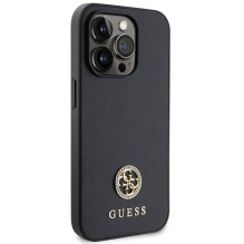 Guess GUHCP15XPS4DGPK iPhone 15 Pro Max 6.7" black / black hardcase Strass Metal Logo