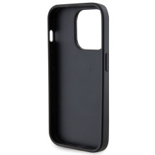 Guess GUHCP15XPS4DGPK iPhone 15 Pro Max 6,7 colio juodas / juodas kieto dėklo Strass Metal logotipas
