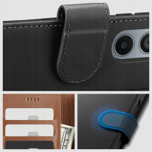 Tech-Protect piniginės dėklas, skirtas Xiaomi Redmi Note 12 5G / Poco X5 5G - juodas