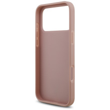 Guess Rhinestone Triangle Logo Case for iPhone 17 Pro Max - Pink