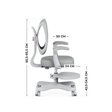 Office chair - MARK ADLER Junior 4.6 Adjustable armrest foam seat gray