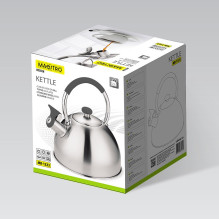 Kitchen kettle - Maestro MR-1323 2.5L stainless steel with whistle black