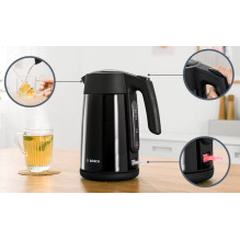 Elektrinis Virdulys - Bosch TWK 7L463 1.7L Belaidis Su Paslėptu Šildymo Elementu - Sidabrinė