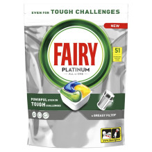 KAPSULĖS INDA FAIRY PLATINUM LEMON 51VNT