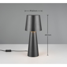 Table lamp Trio Nubian 562900132, E27, stand (base) Table lamp Trio Nubian 562900132, E27, stand (base)