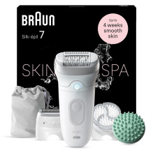 Epiliatorius Braun Silk•épil 7 SkinSpa SE7-081, balta