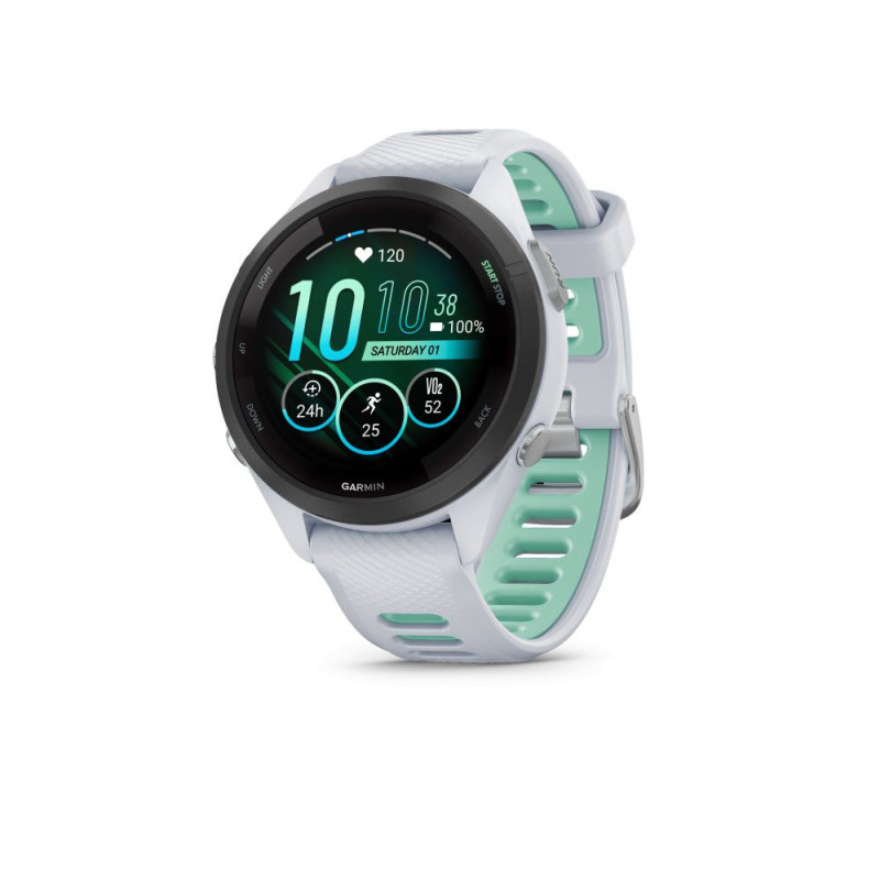 „Garmin Forerunner 265s Music“ išmanusis laikrodis, baltas
