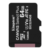 MicroSD Canvas Select Plus memory card, 64GB, 100MB / s, with adapter