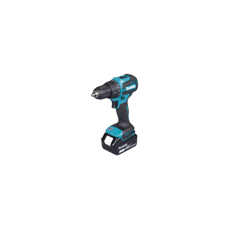 Akumuliatorinis gręžtuvas-suktuvas 18V Makita DHP490RTJ (bešepetėlinis, 2x baterijos, Makpac)
