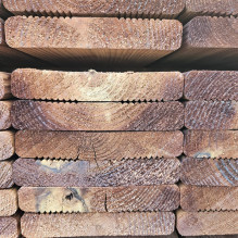 Terrace board, 21x120x3000 mm, impregnated, brown Terrace board, 21x120x3000 mm, impregnated, brown