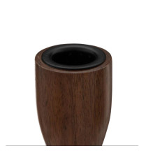 Candle holder Atmosphera Mango, wood, 20 cm, brown, 2 pcs Candle holder Atmosphera Mango, wood, 20 cm, brown, 2 pcs