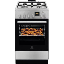 Gas stove with electric...