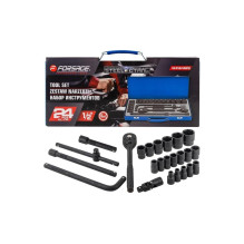 SET OF SOCKETS AND ADAPTERS 24PCS