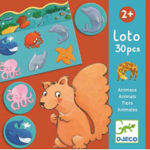 Table game Djeco Lotto Animals DJ08120, EN Table game Djeco Lotto Animals DJ08120, EN