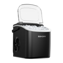Ledo gamintojas - Euhomy IM001 12 kg / Dieną Rutuliniai ledo kubeliai, Savivalantis valymas, Juoda