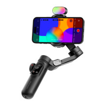 Gimbal Stabilizatorius - AOCHUAN Smart X Pro 3-Ašių Stabilizavimas, 3200 mAh Baterija, RGB Apšvietimas Juodas