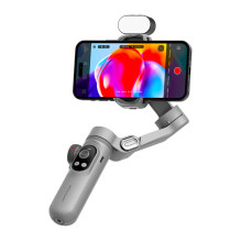 Kameros Stabilizatorius - AOCHUAN X Pro 3-Akso Stabilizavimas, 3200 mAh Baterija, RGB Apšvietimas Pilkas