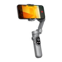 Kameros Stabilizatorius - AOCHUAN X Gimbal 3-Ašių Stabilizavimas, Integruota Apšvietimas, Keičiamas Akumuliatorius, Pilk