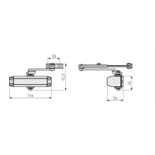 Door closer Abus AC7023, 40 - 80 kg