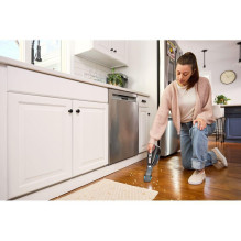 „Black Decker“ DVD320B rankinis dulkių siurblys, juodas, sidabrinis, turkio spalvos, be maišelio