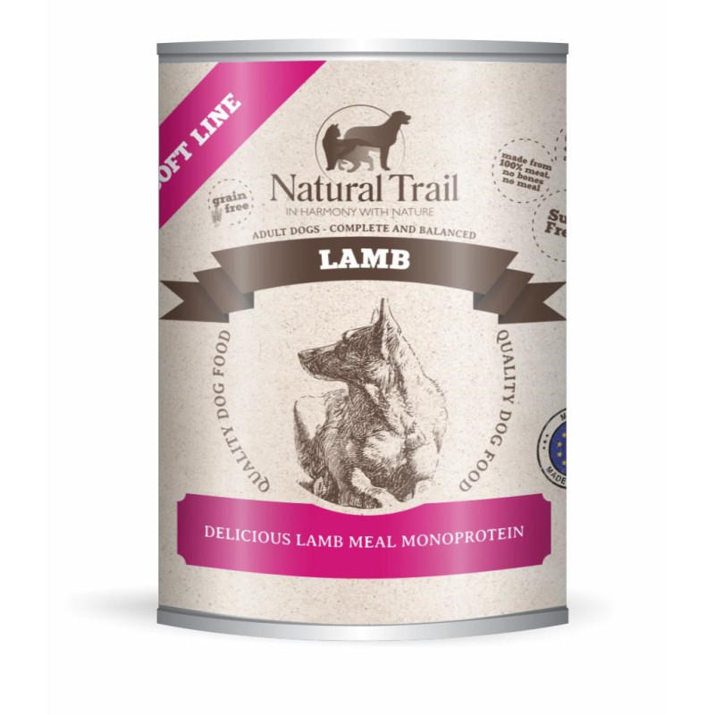 Dog Food - NATURAL TRAIL Lamb Soft Line Wet Dog Food 800g