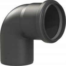 Almeva STARR Elbow 87° DN80 UV Stable Black