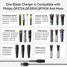 „Riff CP1788/01“ universalus 5 V USB įkrovimo laidas, skirtas „Philips“, epiliatoriui, skustuvui, barzdos kirpimo mašinė „Riff CP1788/01“ universalus 5 V USB įkrovimo laidas, skirtas „Philips“, epiliatoriui, skustuvui, barzdos kirpimo mašinė