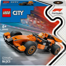 LEGO® City F1® Driver with McLaren Race Car 60442, 86 vnt.