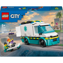Konstruktorius LEGO® City Emergency Ambulance, 184 vnt.