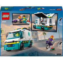 Constructor LEGO® City Emergency Ambulance, 184 pcs